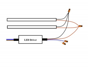 LPF driver wired to fixture